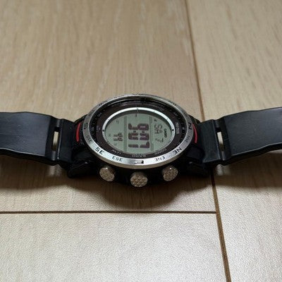 CASIO PRO TREK CLIMBER LINE MEN'S WATCH PRW-35-1AJF BLACK TESTED JAPAN USED F/S