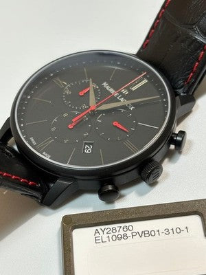 MAURICE LACROIX ELIROS CHRONOGRAPH EL1098-PVB01-310-1 BLACK PVD QUARTZ BOXED