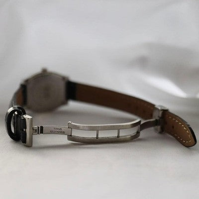 HAMILTON DODGSON 1364 QUARTZ MOTHER OF PEARL DIAL BLACK LEATHER LADIES WATCH