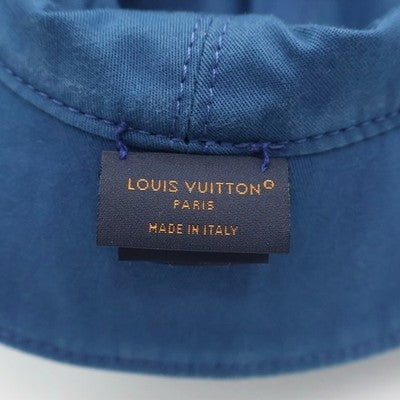 LOUIS VUITTON MONOGRAM ESSENTIAL REVERSIBLE BUCKET HAT M78774 INDIGO USED