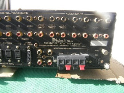 MCINTOSH C34V PREAMPLIFIER VINTAGE HIGH END AUDIO STEREO CONTROL AMP TESTED