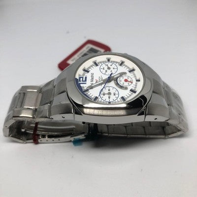 VICEROY REAL MADRID CHAMPIONS WATCH SILVER ANALOG EXCELLENT CONDITION　FROM JAP