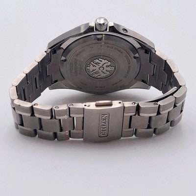 THE CITIZEN AQ4030-51E ECO DRIVE CHRONOMASTER TOSA WASHI DIAL TITANIUM WATCH
