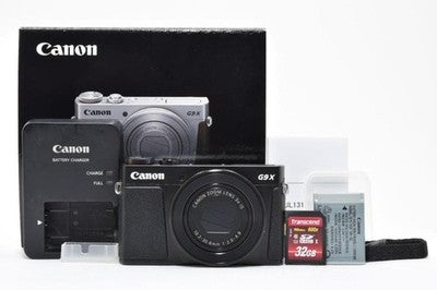 CANON POWERSHOT G9 X MARK II COMPACT DIGITAL CAMERA BLACK WITH BOX EXCELLENT