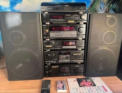 SONY LBT-V925 LIBERTY HI-FI STEREO SYSTEM RECORD PLAYER CASSETTE CD JAPAN