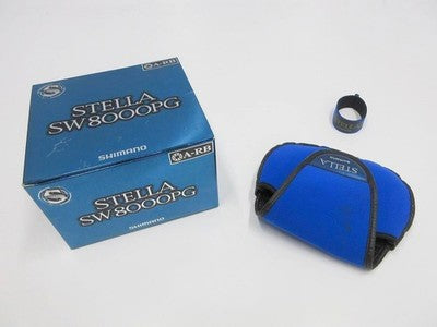 SHIMANO 01 STELLA SW 8000PG ACCESSORIES SPINNING REEL CASE BLUE EXCELLENT++++