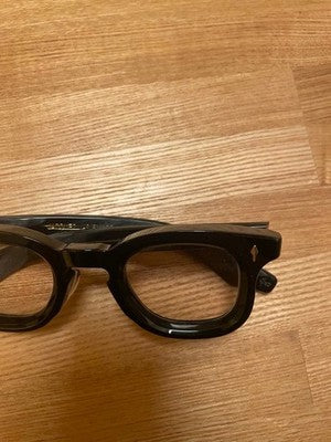 JACQUES MARIE MAGE LOEWY DEVAUX BLACK HORN EYEGLASSES FRAME RARE JAPAN