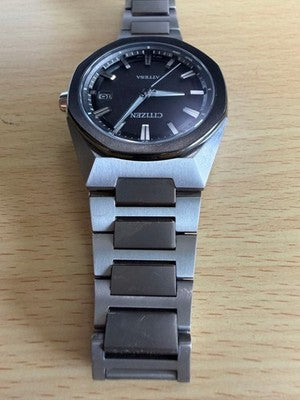 CITIZEN ACT LINE CB3044-55E ECO DRIVE RADIO SOLAR TITANIUM JAPAN WATCH