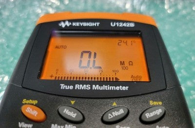 KEYSIGHT U1242B HANDHELD DIGITAL MULTIMETER W/ TEST LEADS & PROBES