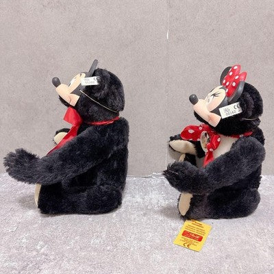 STEIFF MICKEY & MINNIE MOUSE MASK TEDDY BEAR SET DISNEY CONVENTION 1991 1992