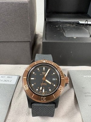 GLYCINE GOLDEN EYE COMBAT SUB 3863.399C6-TB9 AUTOMATIC BRONZE DIVER BOXED