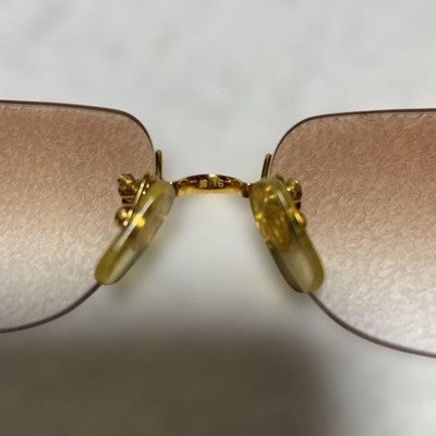 CARTIER GOLD BROWN SUNGLASSES AUTHENTIC VINTAGE MENS FASHION MADE IN FRANCE
