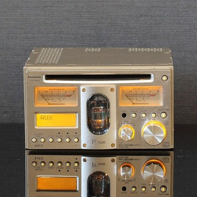 PANASONIC CQ-TX5500D VACUUM TUBE CAR CD PLAYER AMP 2DIN ANALOG METER JAPAN