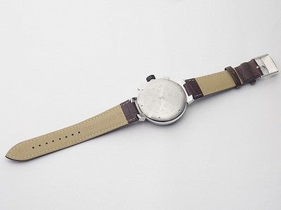 LOUIS VUITTON TAMBOUR VOYAGE CHRONOGRAPH Q102C SS GRAY 44MM WRISTWATCH AUTHENTIC