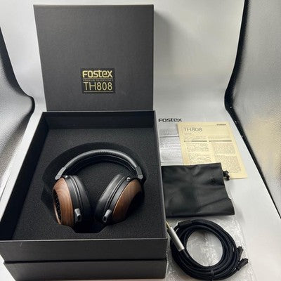 FOSTEX TH808 OPEN BACK DYNAMIC HEADPHONES PREMIUM BIO DYNAMIC DRIVER WALNUT