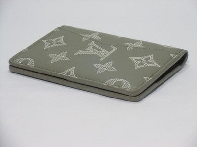 LOUIS VUITTON ORGANIZER POCKET A028 OLIVE GREEN CARD HOLDER WALLET RARE