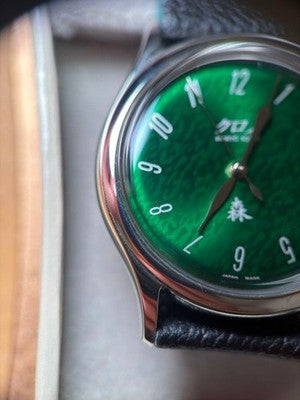 KURONO TOKYO GRAND MORI GREEN DIAL AUTOMATIC WATCH JAPAN BOX PAPERS MINT