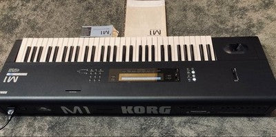 KORG M1 SYNTHESIZER SERVICED W/ NEW LEDS, BATTERY, MANUAL & CASE FROM JAPAN