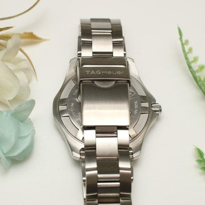 TAG HEUER AQUARACER WAB1111 QUARTZ SILVER DIAL 300M DATE STAINLESS STEEL WATCH