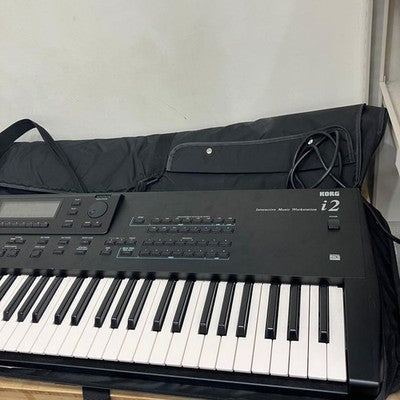 KORG I2 SYNTHESIZER 61-KEY KEYBOARD MIDI TESTED W/ SOFT CASE FROM JAPAN