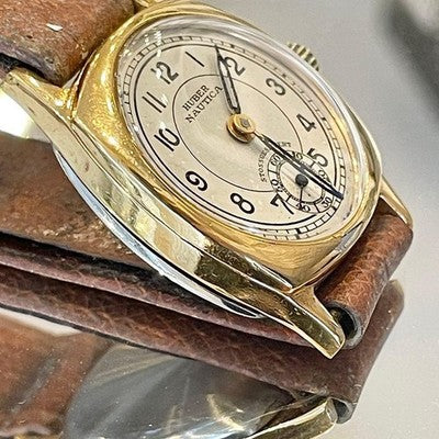 HUBER NAUTICA ANTIQUE WATCH LADIES HAND WINDING 1930S VINTAGE SWISS