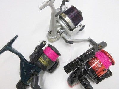 REEL SET OF 9 SPINNING REEL BAITCASTING REEL FISHING FOR PARTS NOT WORKING