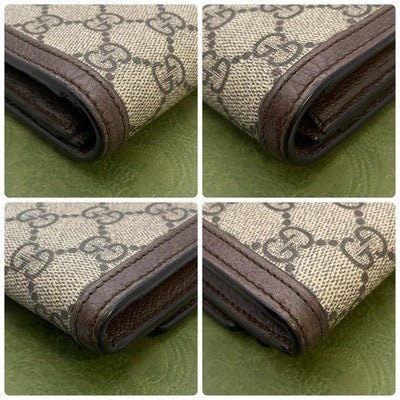 GUCCI OPHIDIA SHERRY GG SUPREME LONG WALLET - W/ BOX MEN'S ACCESSORIES