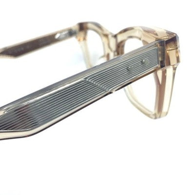 JACQUES MARIE MAGE PICABIA SAND WF JAPAN CLEAR BEIGE EYEGLASSES NEW FULL SET