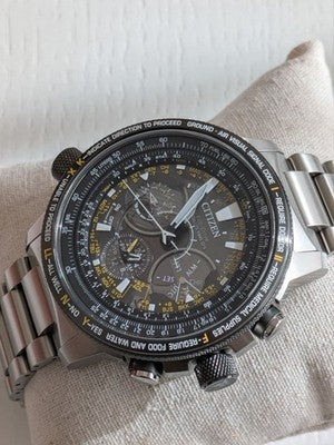 CITIZEN PROMASTER CC7014-82E F990 GPS SATELLITE TITANIUM WATCH FULL SET
