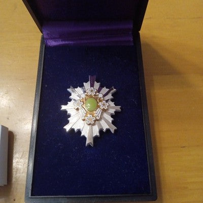 JSDF DEFENSE MERIT MEDAL 2ND CLASS NO3 BADGE COMMEMORATIVE SET WITH CASE