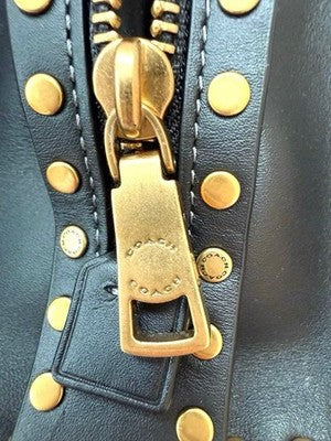 COACH ROGUE 17 RIVETS 2-WAY BAG 1941 COLLECTION GLOVETANNED LEATHER MINI BAG