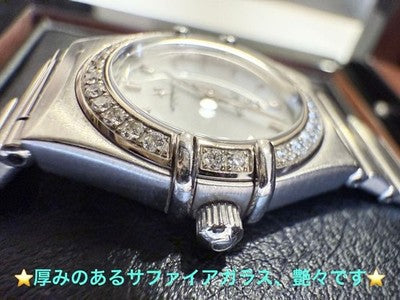 OMEGA CONSTELLATION MINI 1466.71 DIAMOND BEZEL MOP DIAL SS WATCH EXCELLENT JP