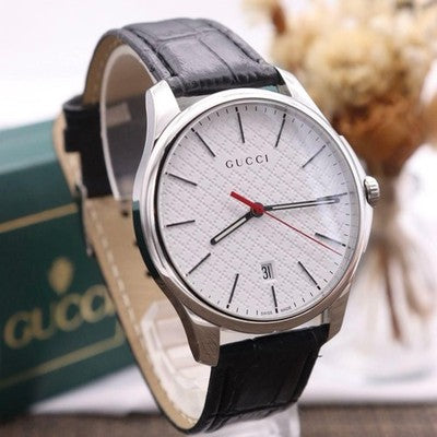 GUCCI 126.3 G-TIMELESS WATCH, GUILLOCHÉ DIAL, WORKING, NEW BATTERY, APPROX. 40M