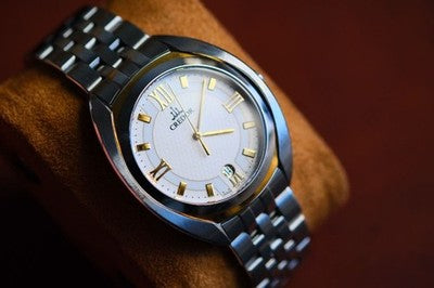 SEIKO CREDOR 8J86-0AA0 GCAZ052 DATE QUARTZ MENS WATCH AUTHENTIC WORKING