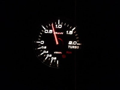 SUBARU STI GENOME DEFI OLD LINK BOOST GAUGE WHITE FACE WORKING CONDITION