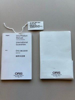 ORIS ARTELIER CHRONOGRAPH 7603 AUTOMATIC CHRONOGRAPH SILVER DIAL BOXED AS IS