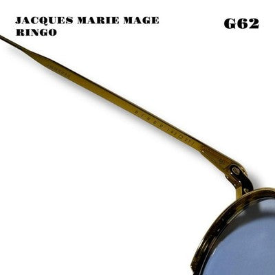JACQUES MARIE MAGE RINGO MEN'S SUNGLASSES FRAME COLOR GOLD X BROWN JAPAN MADE