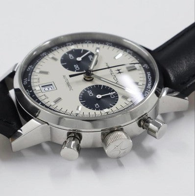 HAMILTON AMERICAN CLASSIC INTRA-MATIC H384160 PANDA DIAL AUTOMATIC CHRONOGRAPH