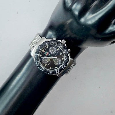 TAG HEUER FORMULA 1 CHRONOGRAPH 571.513 BLACK DIAL QUARTZ MEN'S WATCH VINTAGE