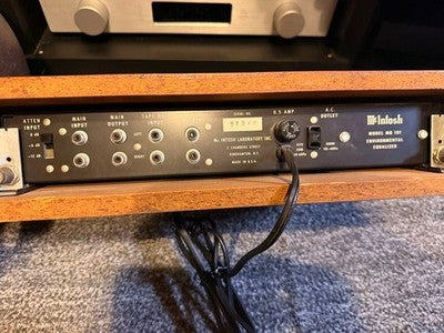 MCINTOSH MQ101 ENVIRONMENTAL EQUALIZER VINTAGE AUDIO TESTED WORKING JAPAN