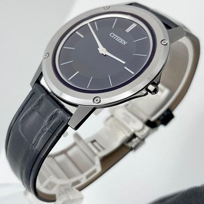 CITIZEN AR5024-01E ECO-DRIVE ONE WATCH SOLAR MOVEMENT BLACK DIAL 39MM