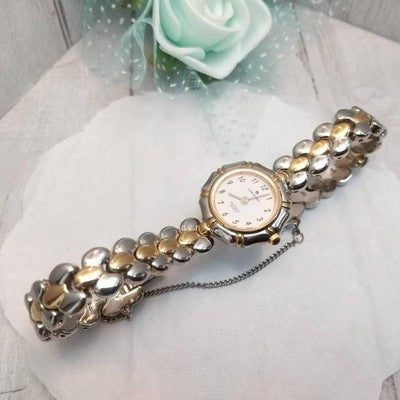 JUNGHANS BRACELET-STYLE WOMEN'S WATCH WITH STONES GERMAN MADE ROUND FACE