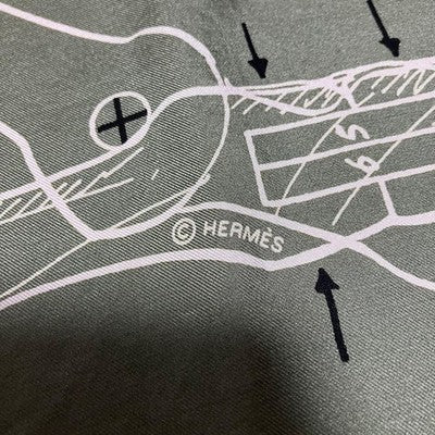 HERMES CARRE WASH SCARF LE PEGASE D'HERMES CUT 140 CM SILK PEGASUS GIFTS  MINT
