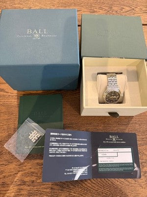 BALL WATCH TRAINMASTER CLEVELAND EXPRESS NM1058D-SCJ-GY GRAY DIAL STAINLESS