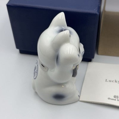 GRAND SEIKO LUCKY CAT WHITE SETO WARE MEN WOMEN LUCKY CAT WRISTWATCH NOVELTY
