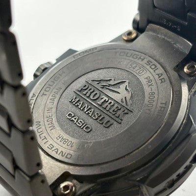 CASIO PRO TREK PRX-8000YT-1JF ANALOG DIGITAL TITANIUM WATCH W/BOX JAPAN