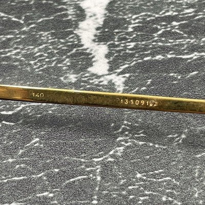 CARTIER C-MOTIF RIMLESS EYEGLASSES GOLD VINTAGE RARE MADE IN FRANCE AUTHENTIC
