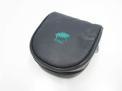 KENSAWADA SUSSEX FLY REEL CASE 10.5 CM IN HEIGHT 9.5 CM IN WIDTH 4.5 CM IN DEPTH