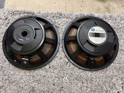 JBL E140-8 38CM CONE WOOFER SPEAKER UNIT PAIR FULLY WORKING (2 SPEAKERS) USED