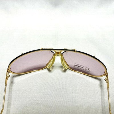 CAZAL SUNGLASSES 906 GOLD AUTH VINTAGE 90'S UNUSED W/REPLACEMENT LENS, CASE, BOX